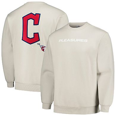 Men's Gray Cleveland Guardians Ballpark Pullover Sweatshirt