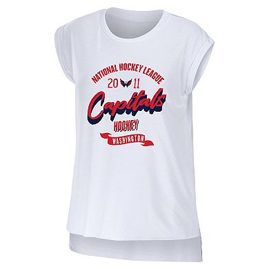 Women's WEAR by Erin Andrews White Washington Capitals Domestic Tank Top