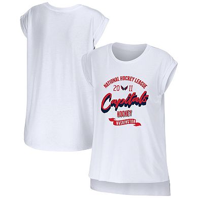 Women's WEAR by Erin Andrews White Washington Capitals Domestic Tank Top