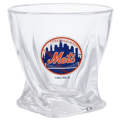The Memory Company New York Mets 11oz. Curve Rocks Glass