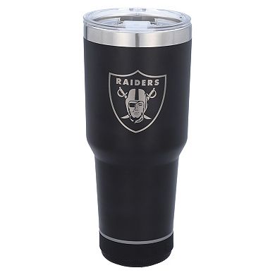 The Memory Company Las Vegas Raiders 30oz. Stainless Steel LED Bluetooth Tumbler