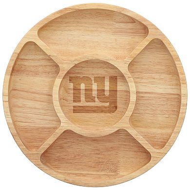 The Memory Company New York Giants Wood Chip & Dip Serving Tray