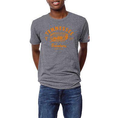 Men's League Collegiate Wear Heather Gray Tennessee Volunteers Stadium Victory Falls Tri-Blend T-Shirt