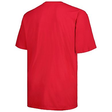 Men's New Era  Red Kansas City Chiefs Big & Tall Helmet T-Shirt