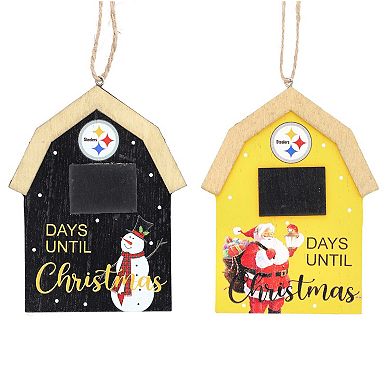 Pittsburgh Steelers 2-Pack Countdown Ornament Set