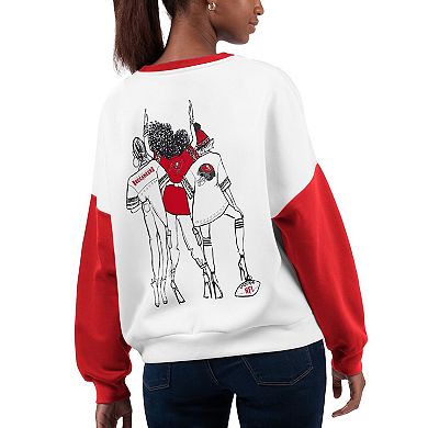 Women's G-III 4Her by Carl Banks White Tampa Bay Buccaneers A-Game Pullover Sweatshirt
