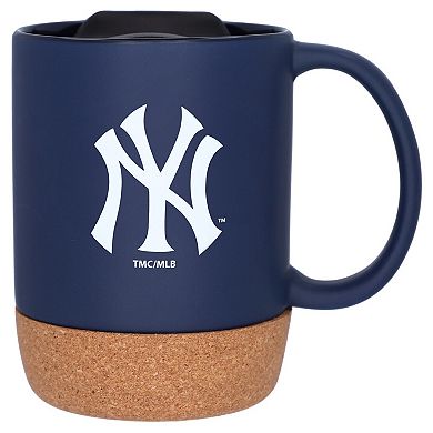 The Memory Company New York Yankees 14oz. Cork Bottom Mug with Lid