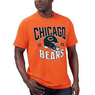 Men's G-III Sports by Carl Banks Navy/Orange Chicago Bears T-Shirt & Full-Zip Hoodie Combo Set