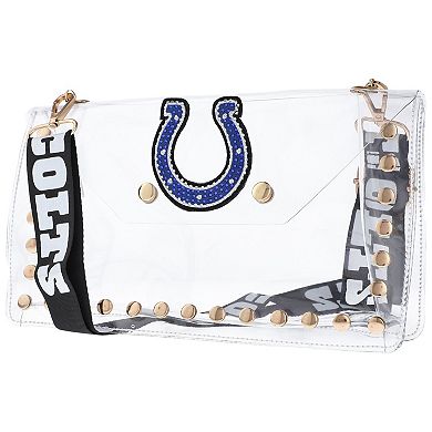 Cuce Indianapolis Colts Crystal Clear Envelope Crossbody Bag