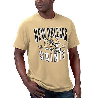 Men's G-III Sports by Carl Banks Black/Gold New Orleans Saints T-Shirt & Full-Zip Hoodie Combo Set
