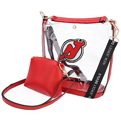 Cuce New Jersey Devils Rhinestone Clear Purse