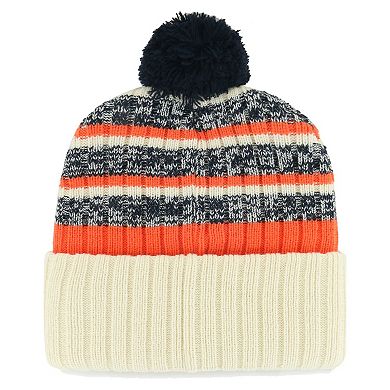 Men's '47 Natural Detroit Tigers Tavern Cuffed Knit Hat with Pom