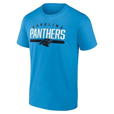 Men's Fanatics Branded Blue Carolina Panthers Big & Tall Arc and Pill T-Shirt
