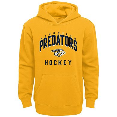 Toddler Gold/Heather Gray Nashville Predators Play by Play Pullover Hoodie & Pants Set