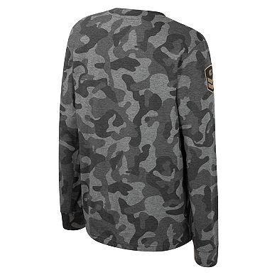 Youth Colosseum Camo Virginia Tech Hokies OHT Military Appreciation Dark Star Long Sleeve T-Shirt