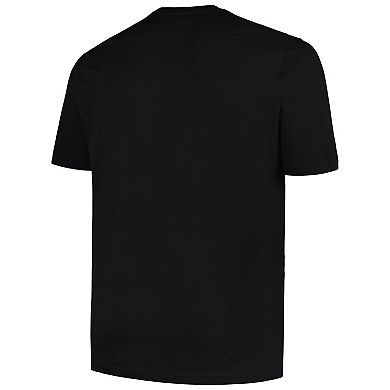 Men's New Era  Black Green Bay Packers Big & Tall Helmet T-Shirt