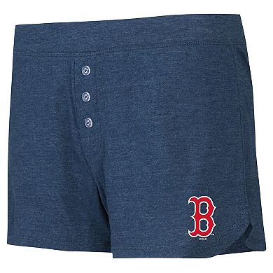 Women's Concepts Sport  Navy Boston Red Sox Meter Knit Long Sleeve T-Shirt & Shorts Set