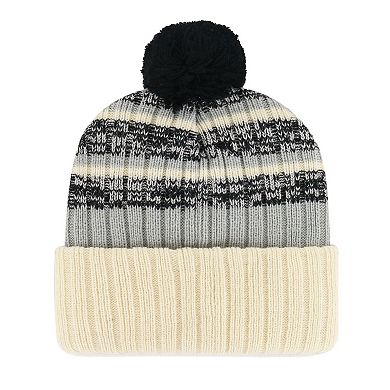 Men's '47 Natural Chicago White Sox Tavern Cuffed Knit Hat with Pom