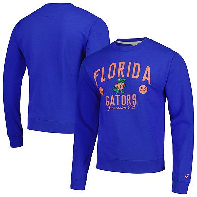 Men's League Collegiate Wear  Royal Florida Gators Bendy Arch Essential Pullover Sweatshirt