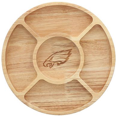 The Memory Company Philadelphia Eagles Wood Chip & Dip Serving Tray