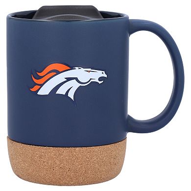 The Memory Company Denver Broncos 14oz. Cork Bottom Mug with Lid