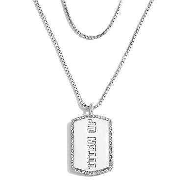 WEAR by Erin Andrews x Baublebar Tennessee Titans Silver Dog Tag Necklace