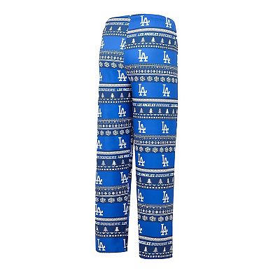 Men's Concepts Sport Royal Los Angeles Dodgers Knit Ugly Sweater Long Sleeve Top & Pants Set