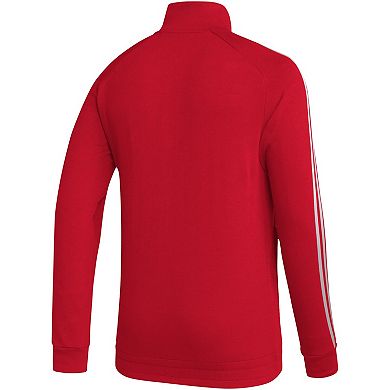 Men's adidas  Red New Jersey Devils Raglan Full-Zip Track Jacket