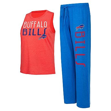Women's Concepts Sport Royal/Red Buffalo Bills Muscle Tank Top & Pants Lounge Set