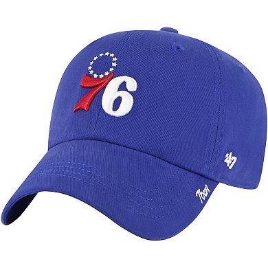 Women's '47 Royal Philadelphia 76ers Miata Clean Up Adjustable Hat