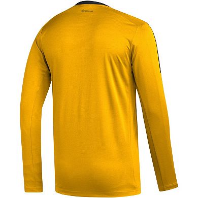 Men's adidas Gold Boston Bruins AEROREADYÂ® Long Sleeve T-Shirt
