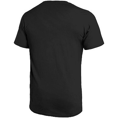 Men's Majestic Threads Patrick Mahomes Black Kansas City Chiefs Oversized Player Image T-Shirt