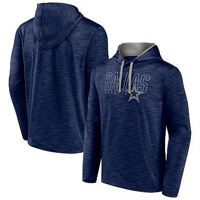 Men's Fanatics Branded Heather Navy Dallas Cowboys Hook and Ladder Pullover Hoodie