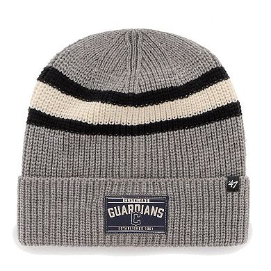 Men's '47 Graphite Cleveland Guardians Penobscot Cuffed Knit Hat