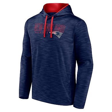 Men's Fanatics Branded Heather Navy New England Patriots Hook and Ladder Pullover Hoodie