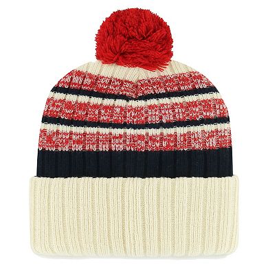 Men's '47 Natural St. Louis Cardinals Tavern Cuffed Knit Hat with Pom