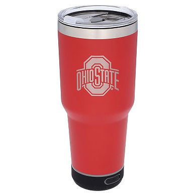 The Memory Company Ohio State Buckeyes 30oz. Stainless Steel LED Bluetooth Tumbler