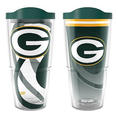 Tervis  Green Bay Packers 24oz NFL 2 PACK Genuine & Forever Fan