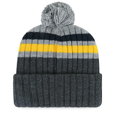 Men's '47 Gray Milwaukee Brewers Stack Cuffed Knit Hat with Pom