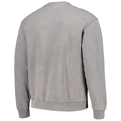 Unisex The Wild Collective  Gray Minnesota Vikings Distressed Pullover Sweatshirt