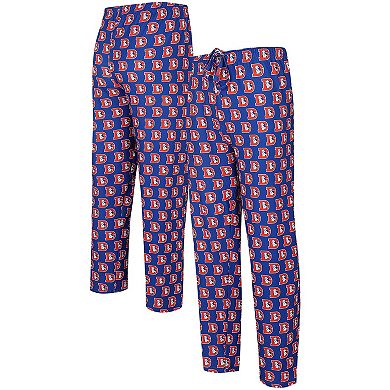 Men's Concepts Sport  Royal Denver Broncos Gauge Throwback Allover Print Knit Pants