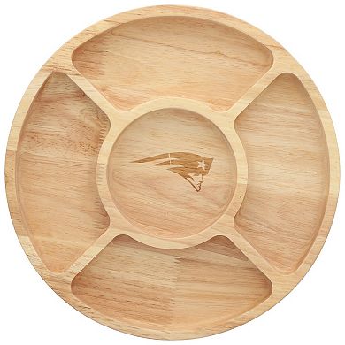 The Memory Company New England Patriots Wood Chip & Dip Serving Tray