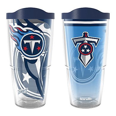 Tervis  Tennessee Titans 24oz NFL 2 PACK Genuine & Forever Fan