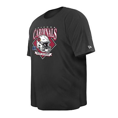 Men's New Era  Black Arizona Cardinals Big & Tall Helmet T-Shirt