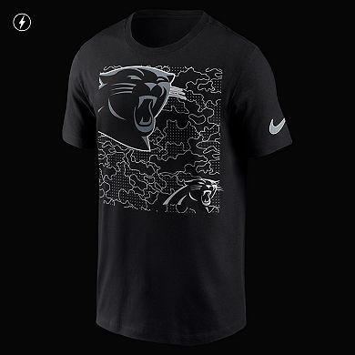 Men's Nike Black Carolina Panthers RFLCTV T-Shirt