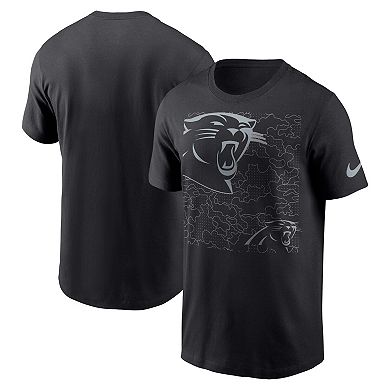 Men's Nike Black Carolina Panthers RFLCTV T-Shirt