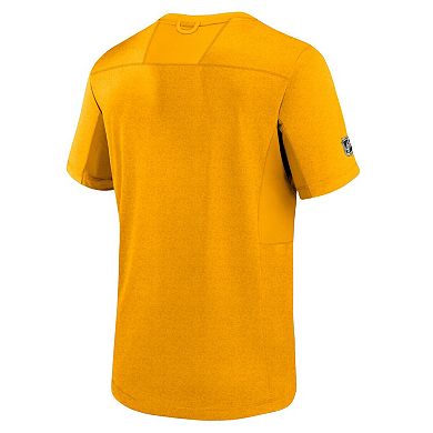 Men's Fanatics Branded  Gold Nashville Predators Authentic Pro Performance T-Shirt