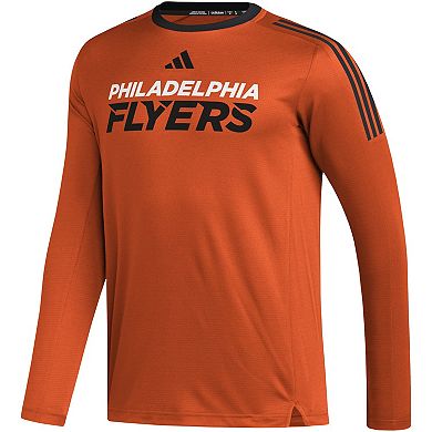 Men's adidas Orange Philadelphia Flyers AEROREADYÂ® Long Sleeve T-Shirt