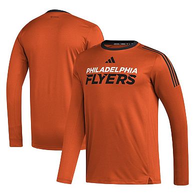 Men's adidas Orange Philadelphia Flyers AEROREADYÂ® Long Sleeve T-Shirt