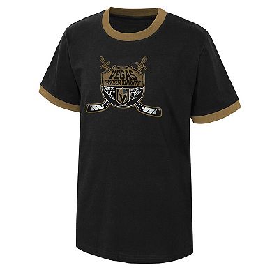 Youth Black Vegas Golden Knights Ice City T-Shirt